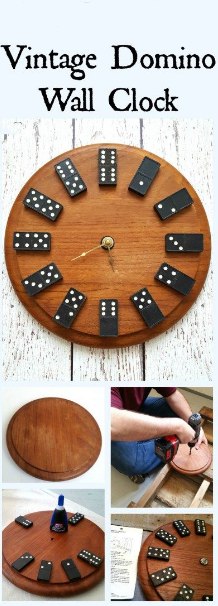 Vintage Domino Wall Clock