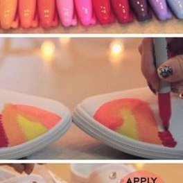 Rainbow shoes