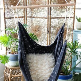 Lounge in Style With This DIY Mudcloth Hammock Chair