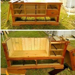 Turn your dresser into a bench