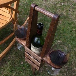 DIY Outdoor Wine Caddy