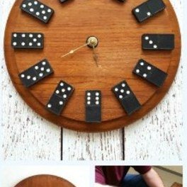 Vintage Domino Wall Clock