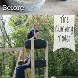 DIY Tire Climbing Tower