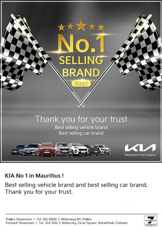 Kia Mauritius - KIA No 1 Selling Brand in Mauritius