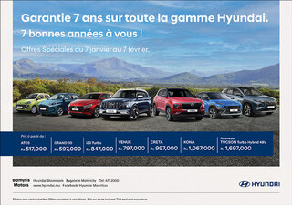 Bamyris Motors  - Special offers & Hyundai 7 years warranty on all vehicles.  