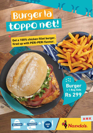 Nando’s Mauritius - Burger la toppo net!