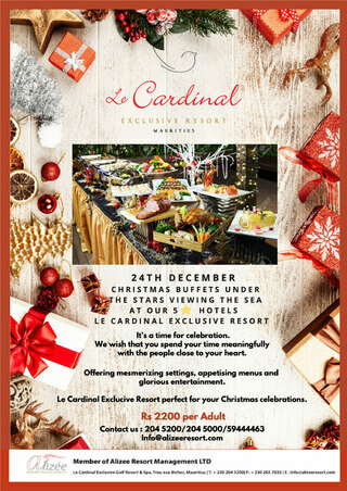 Alizée Resort - Let’s celebrate Christmas under the star with a Perfect Seaview.