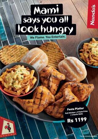 Nando’s Mauritius - Mami says you all look hungry.