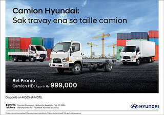 Bamyris Motors  - Camion Hyundai HD – À partir de Rs 999,000
