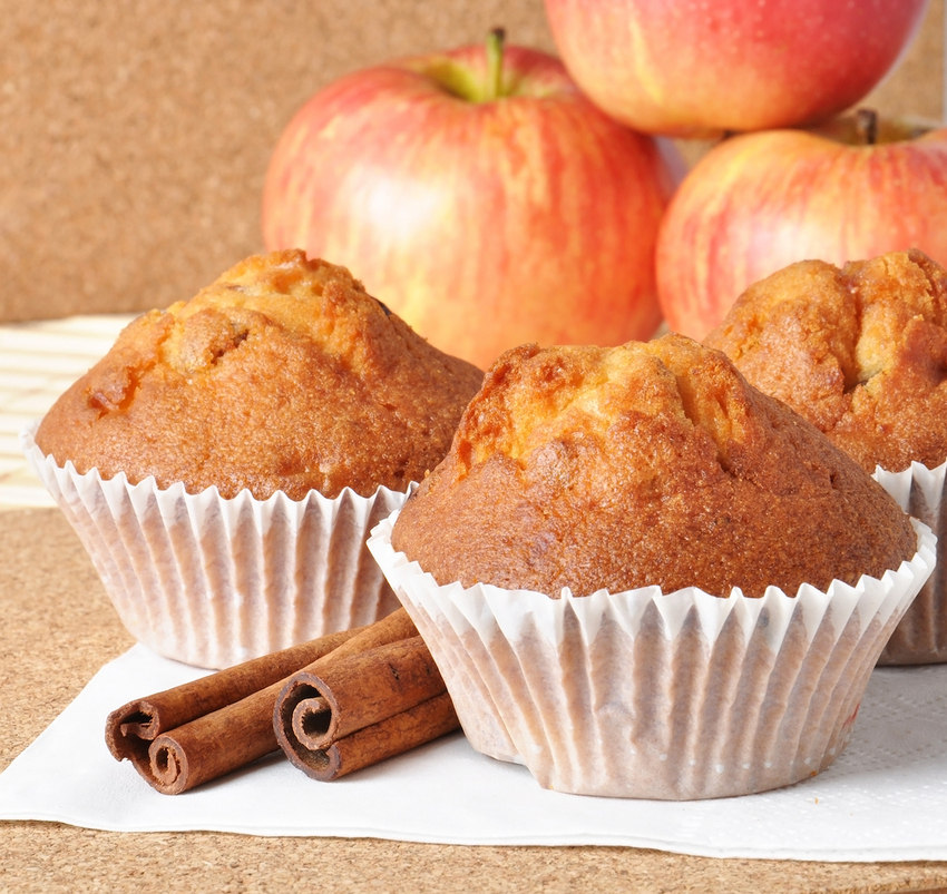 Muffins pommes et cannelle 