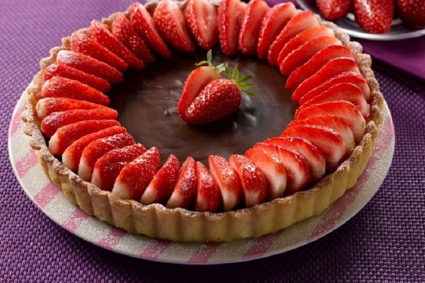Tarte chocolat-fraises