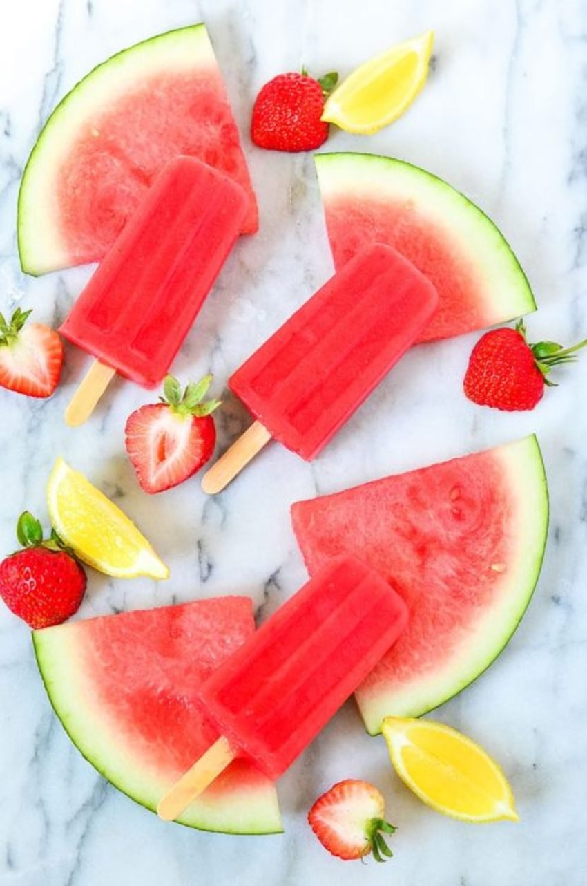 Easy watermelon  popsicles