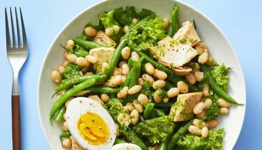 Cannellini bean egg salad
