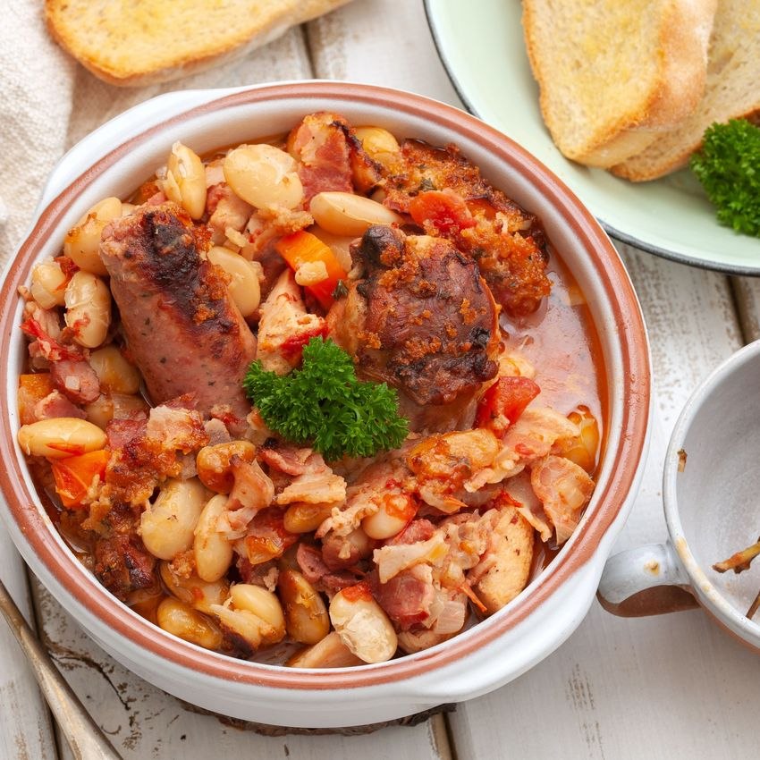 Classic French Chicken and Sausage Cassoulet