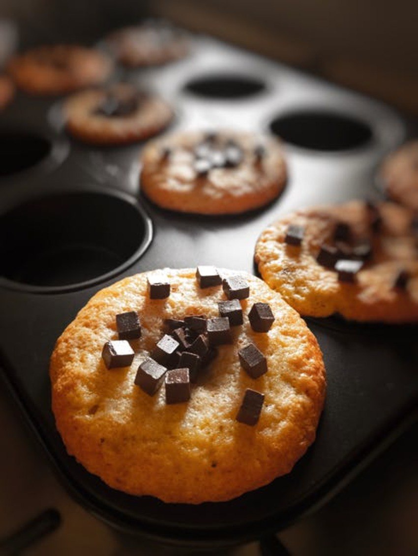 Muffins nutella et pépites de chocolat