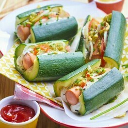Courgette hot dog