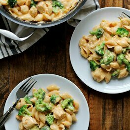 Chicken and Broccoli Shells and Cheese