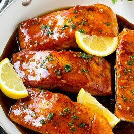 Honey garlic salmon