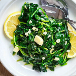 GARLIC BUTTER SAUTEED SPINACH