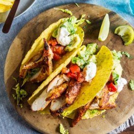 Lighter chicken tacos